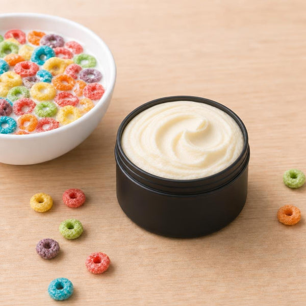 Fruity Cereal whipped tallow body butter, a natural body butter