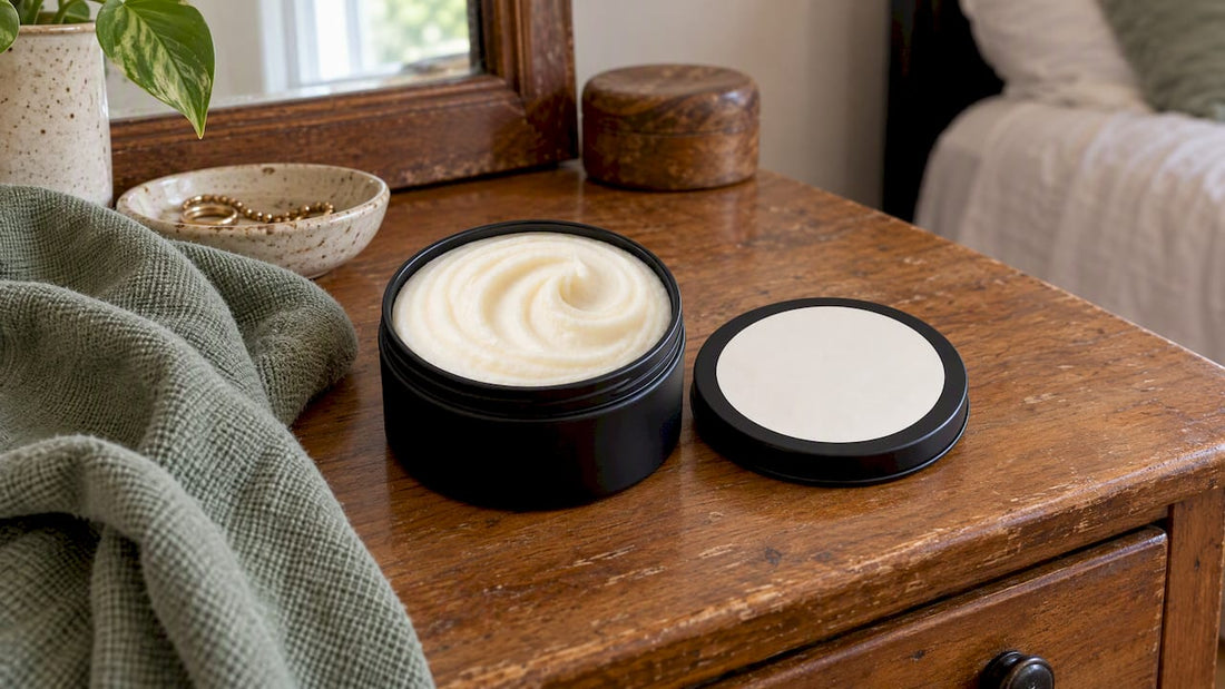 Naked fragrance-free tallow body butter tin