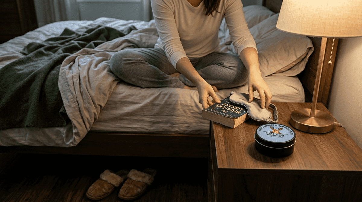 Simple bedtime routine for deeper sleep in 2026 - Moose's Tallow