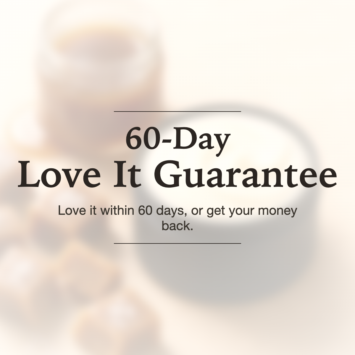 60-Day Love It Guarantee on Moose's Tallow Salted Caramel Whipped Tallow Body Butter. Love it within 60 days, or get your money back.