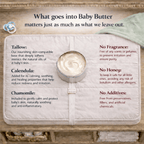 Baby Butter All Natural Tallow Balm - Moose's Tallow grass fed tallow