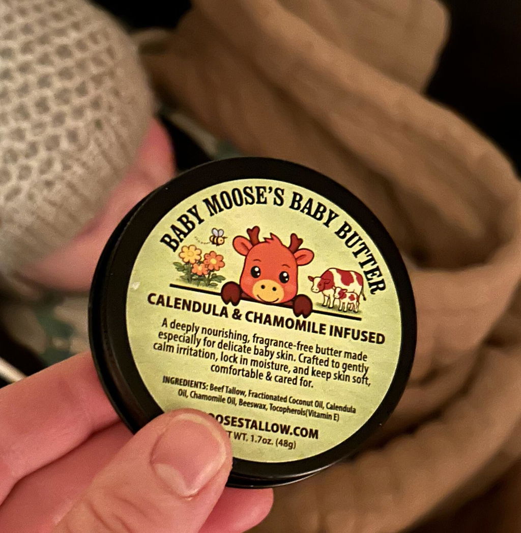 5-star customer review photo for Natural Tallow Baby Butter, original unedited photo - Anonymous, The Best Baby Balm