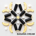Banana cream beef tallow lip balm for very dry, chapped lips