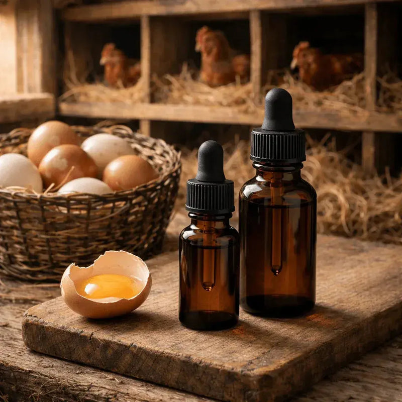 Egg Yolk Infused Oil In Amber Bottle - Moose's Tallow