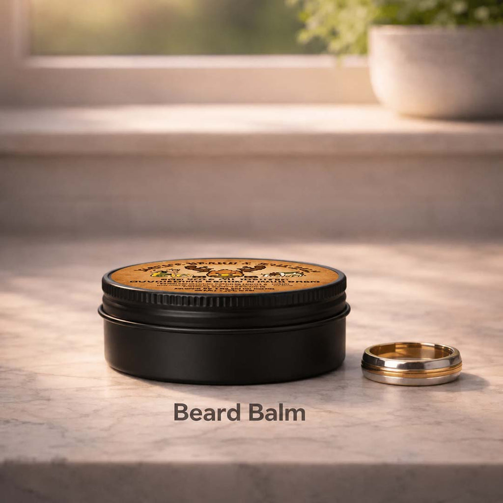 Egg Yolk Oil Infused Beard & Hair Balm - Moose's Tallow grass fed tallow