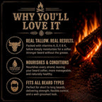 Beard balm for sensitive skin that softens coarse facial hair