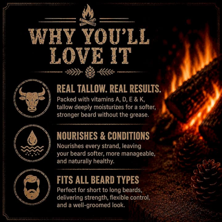 Beard balm for sensitive skin that softens coarse facial hair
