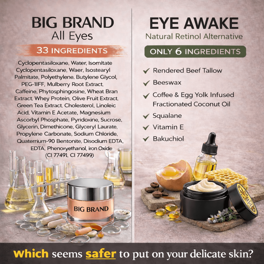 Only 6 ingredients compared to 33 for Big Brand