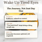 What to Expect - Eye Awake Tallow Eye Cream timeline slide