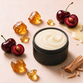 Golden Amber Whipped Tallow Body Butter with tart cherry, amber resin, and sandalwood