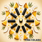 Pina Colada beef tallow lip balm in a recycled paper tube - Moose's Tallow