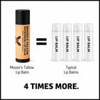 Beef tallow lip balm in a recycled paper tube