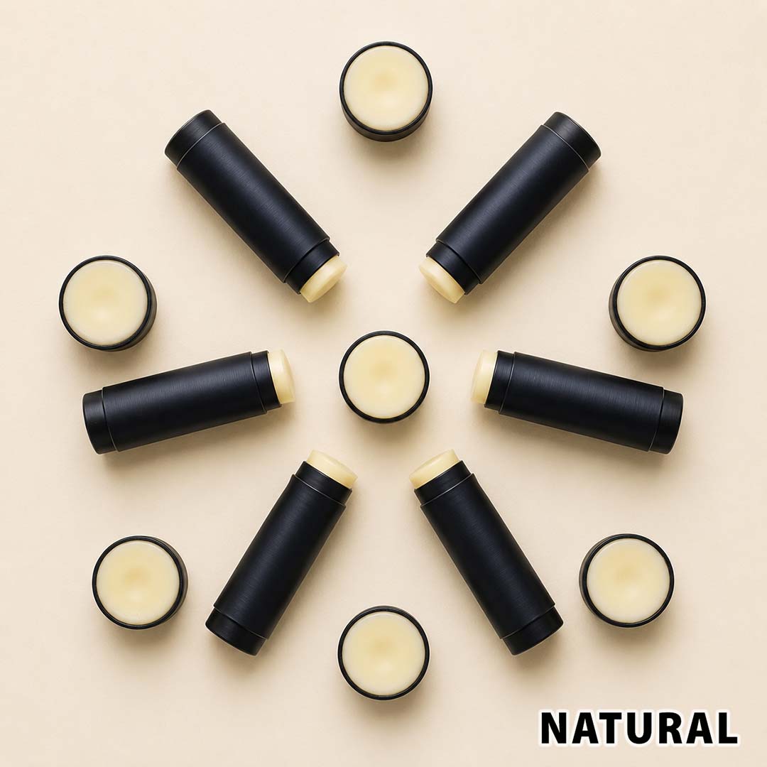 Natural beef tallow lip balm in a recycled paper tube - Moose's Tallow