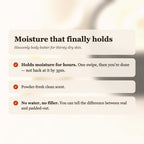 Heavenly Body Butter benefits: holds moisture for hours, powder-fresh clean scent, no water or filler