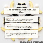 What to Expect - Banana Cream Beef Tallow Lip Balm timeline slide