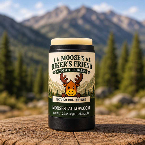 Natural Bug Repellent For Skin Moose's Hiker's Friend - Moose's Tallow grass fed tallow