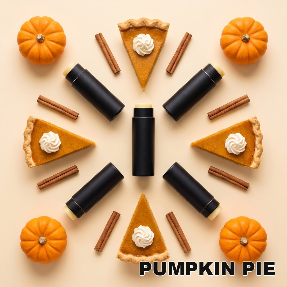 Pumpkin Pie beef tallow lip balm in a recycled paper tube - Moose's Tallow