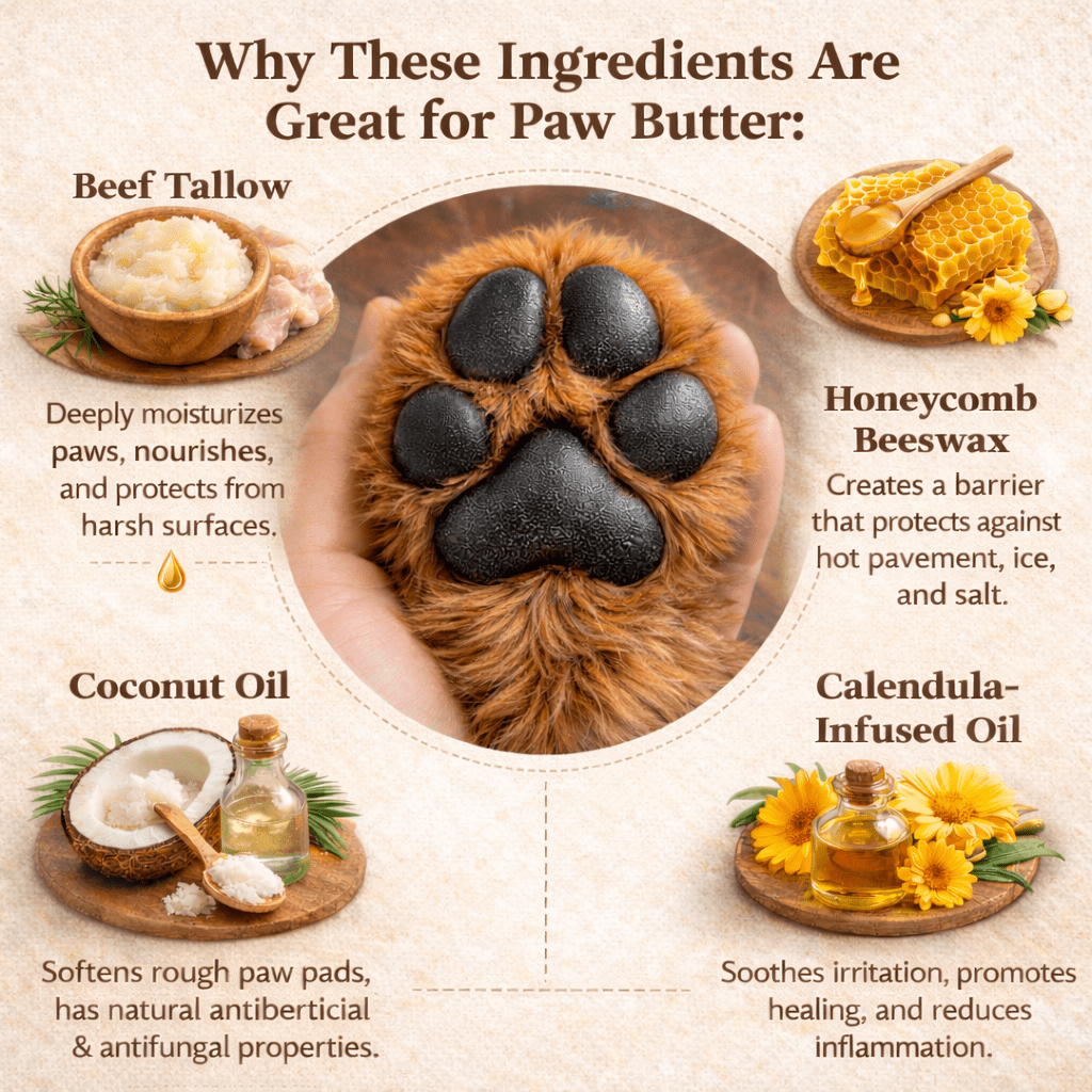 Puppy Paw Nourishing Balm - Moose's Tallow grass fed tallow