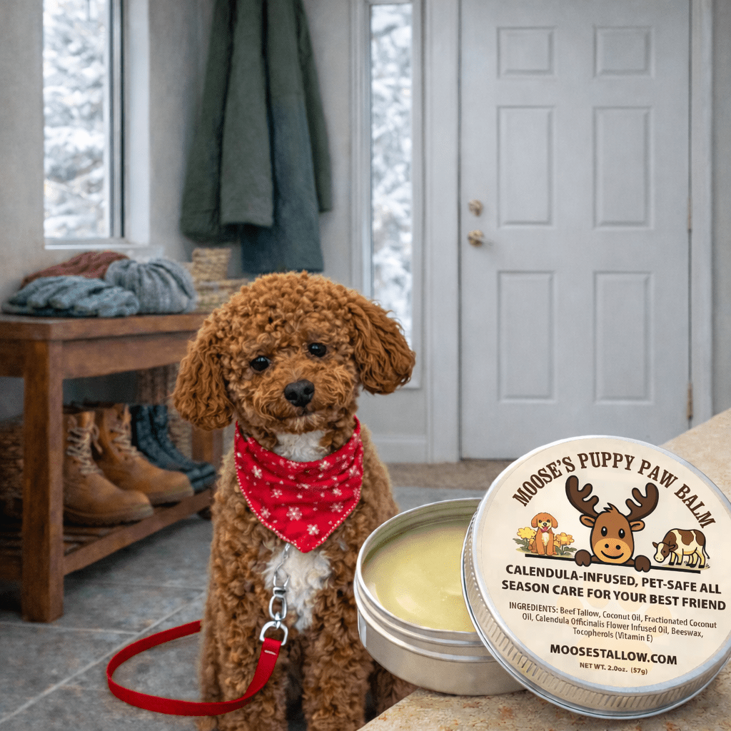 Puppy Paw Nourishing Balm - Moose's Tallow grass fed tallow