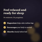 Feel relaxed and ready for sleep - benefits slide