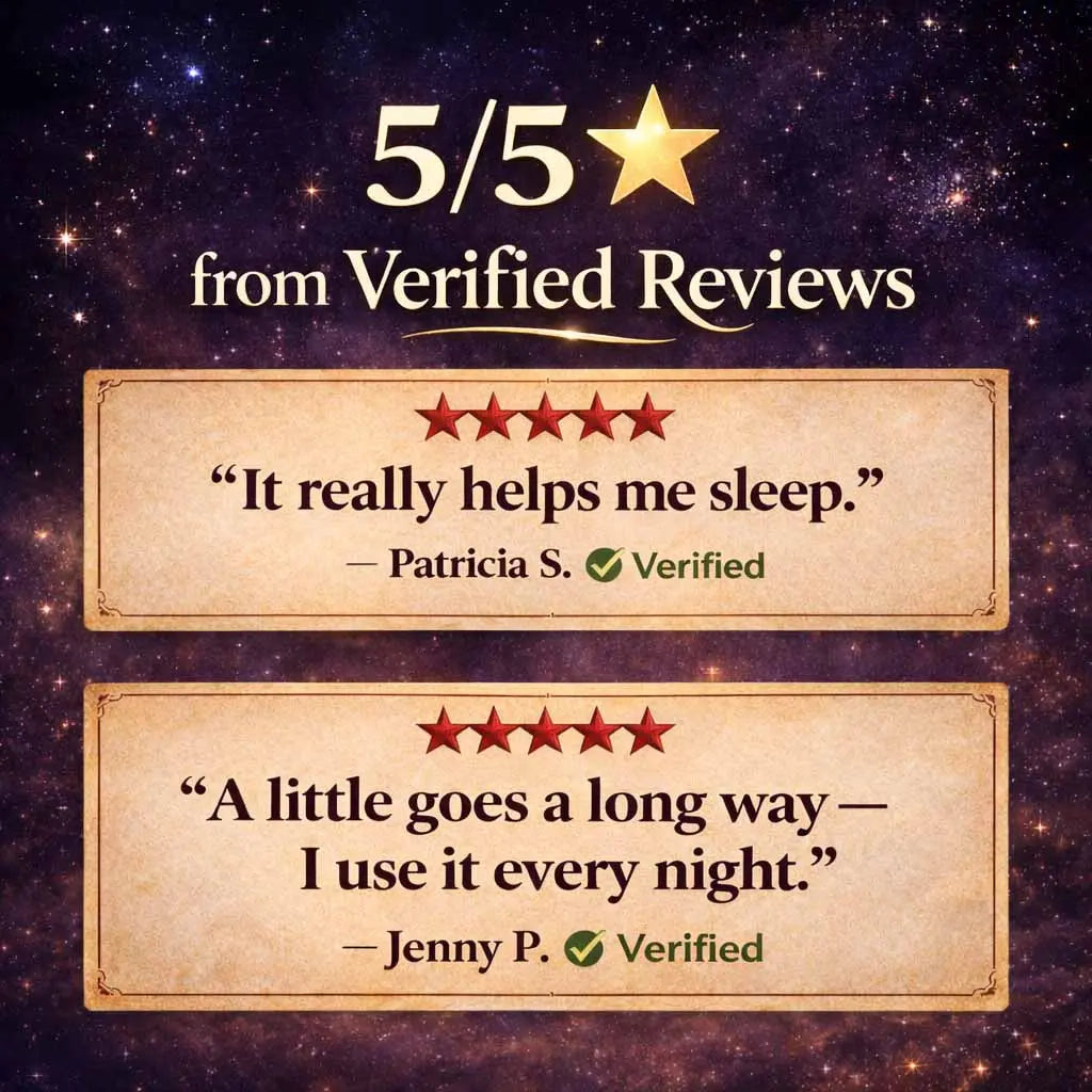 Five-star verified reviews for Sleep Tight, a magnesium lotion for sleep