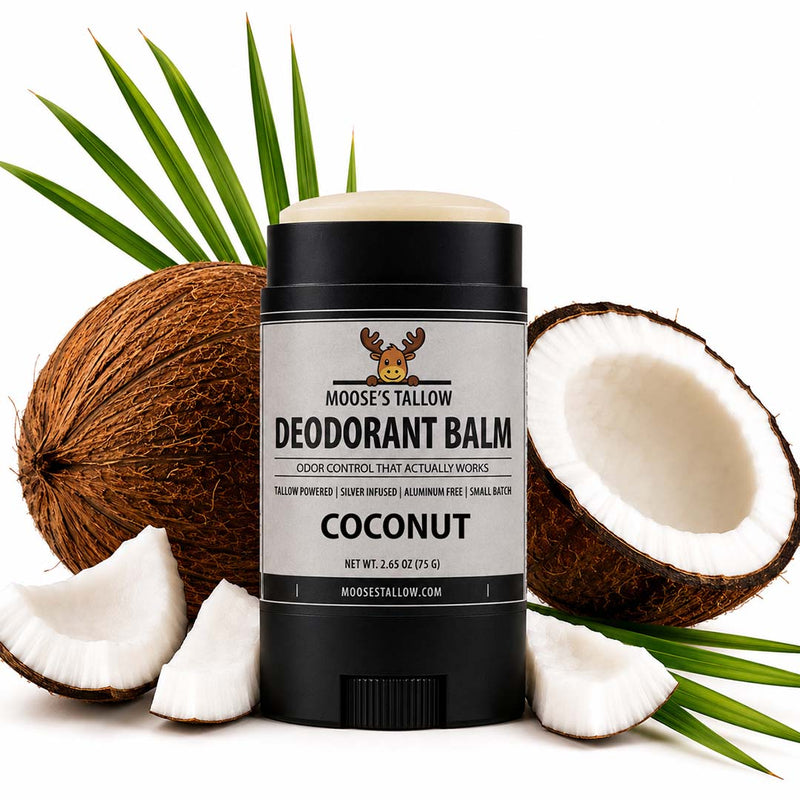 Tallow Deodorant Balm - All Natural - Moose's Tallow grass fed tallow