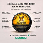 Tallow & Zinc Sun Balm – Natural Mineral UV Protection - Moose's Tallow grass fed tallow