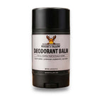 Unscented tallow deodorant balm stick on a white background