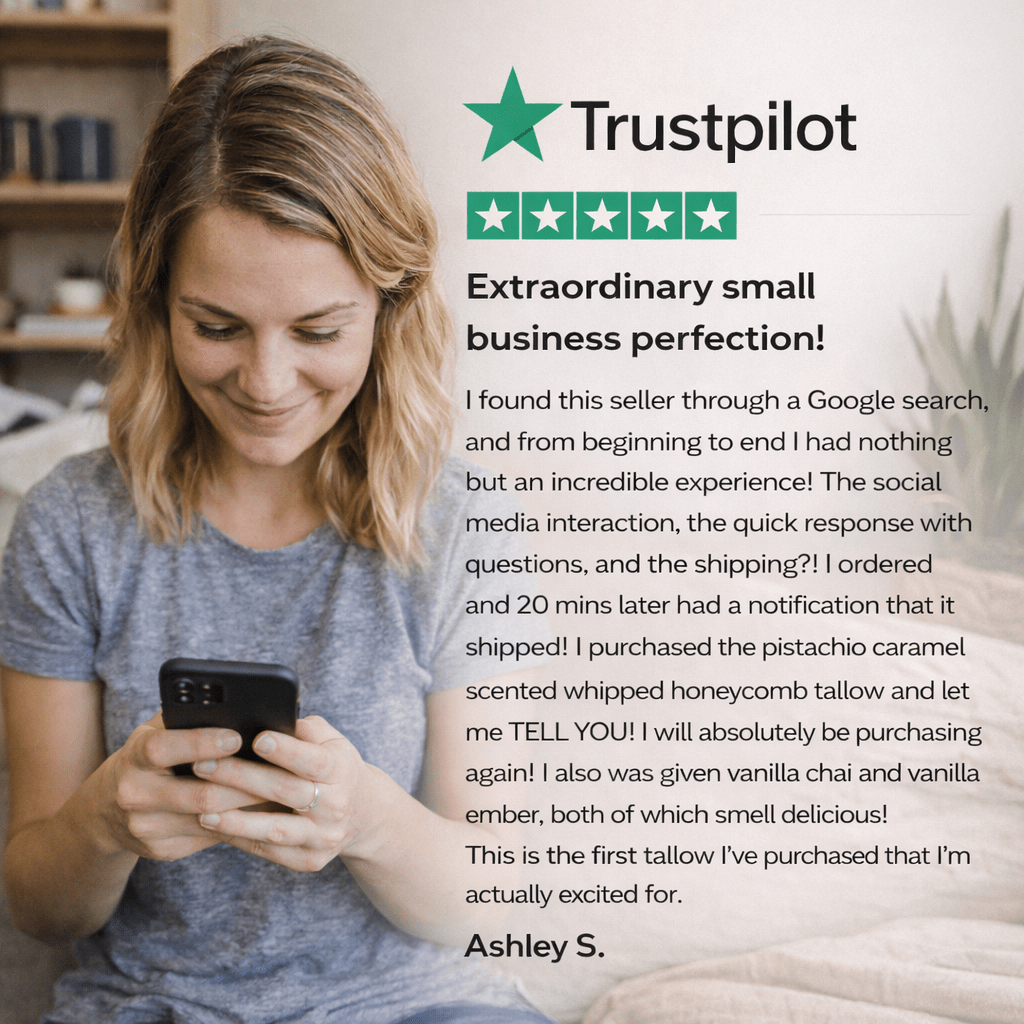 Whipped Honeycomb Beef Tallow Body Butter - Moose's Tallow grass fed tallow